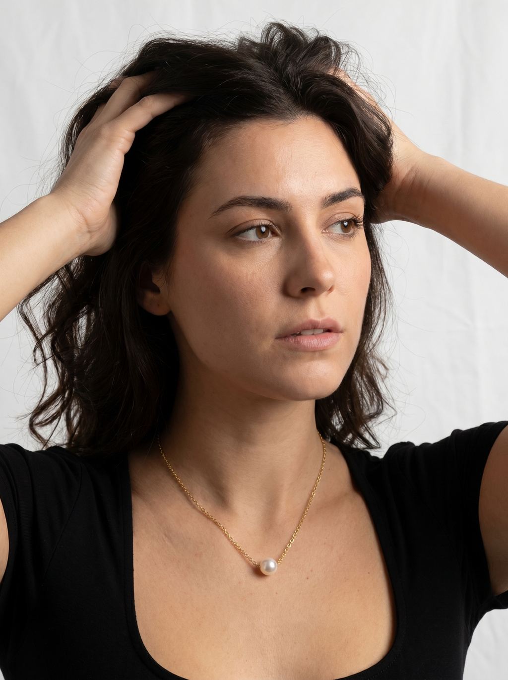 Single Pearl Chain Necklace