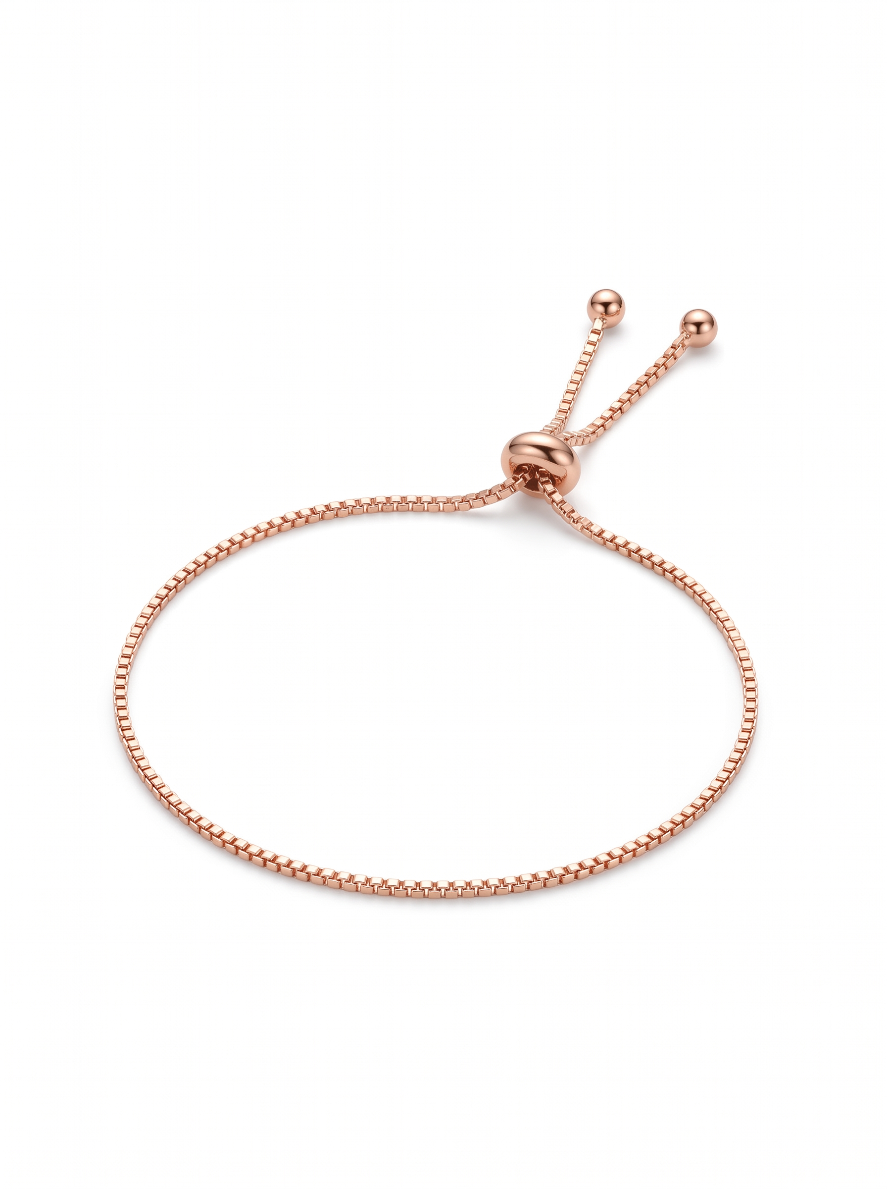 Rose Gold Sliding Clasp Bracelet