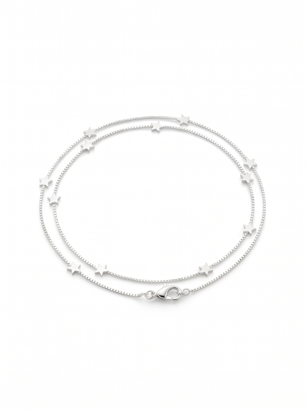 Silver Star Double Bracelet