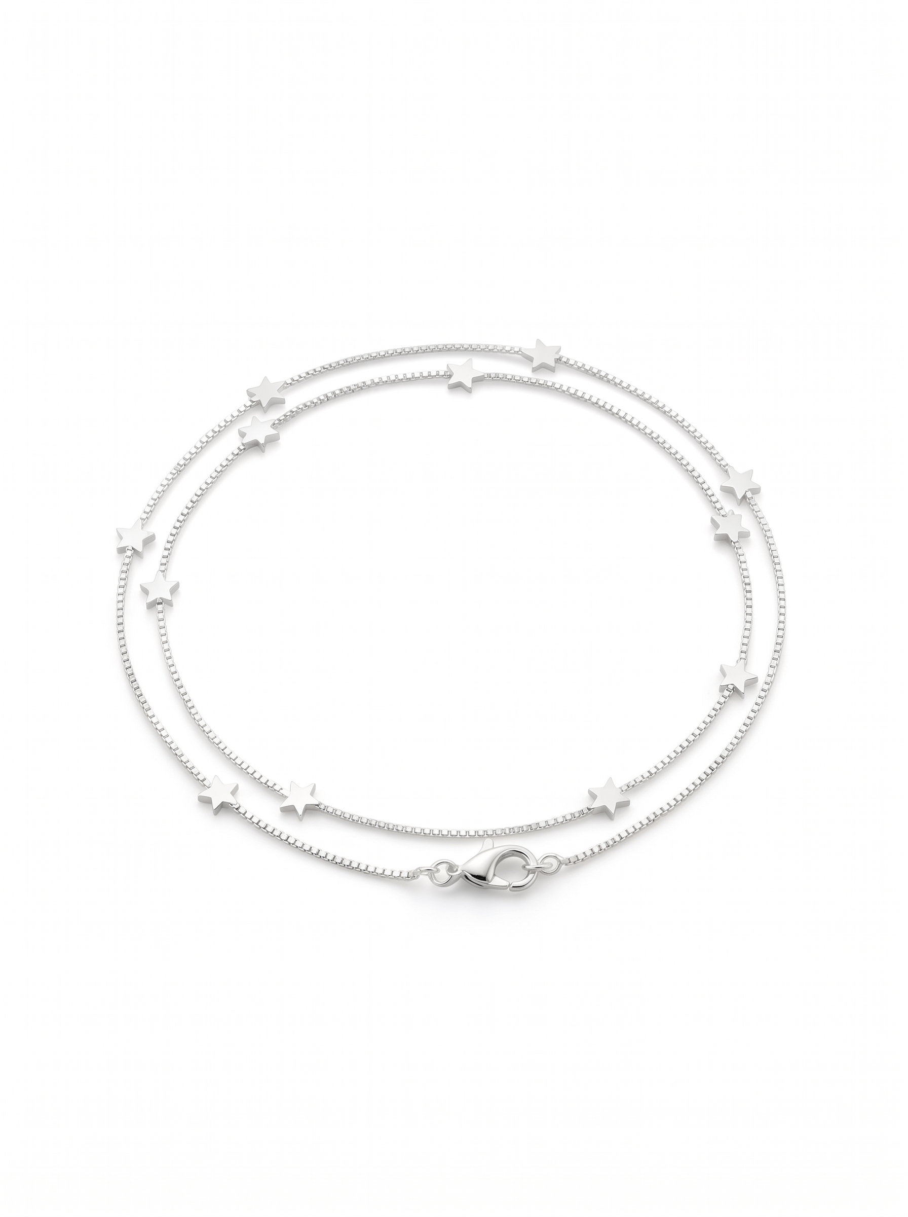 Silver Star Double Bracelet