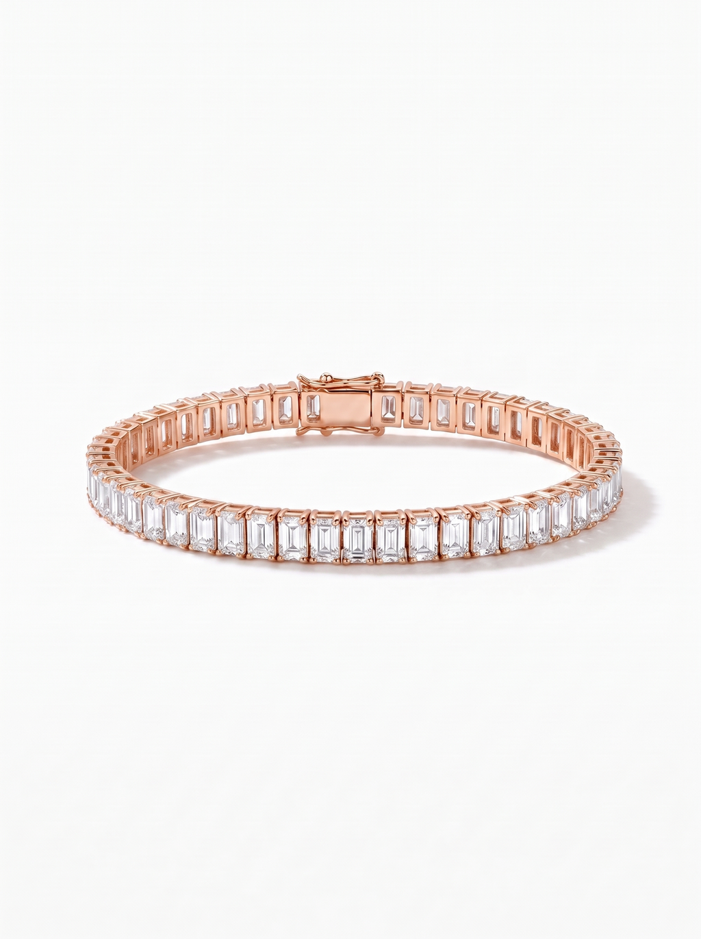 Gold Baguette Tennis Bracelet