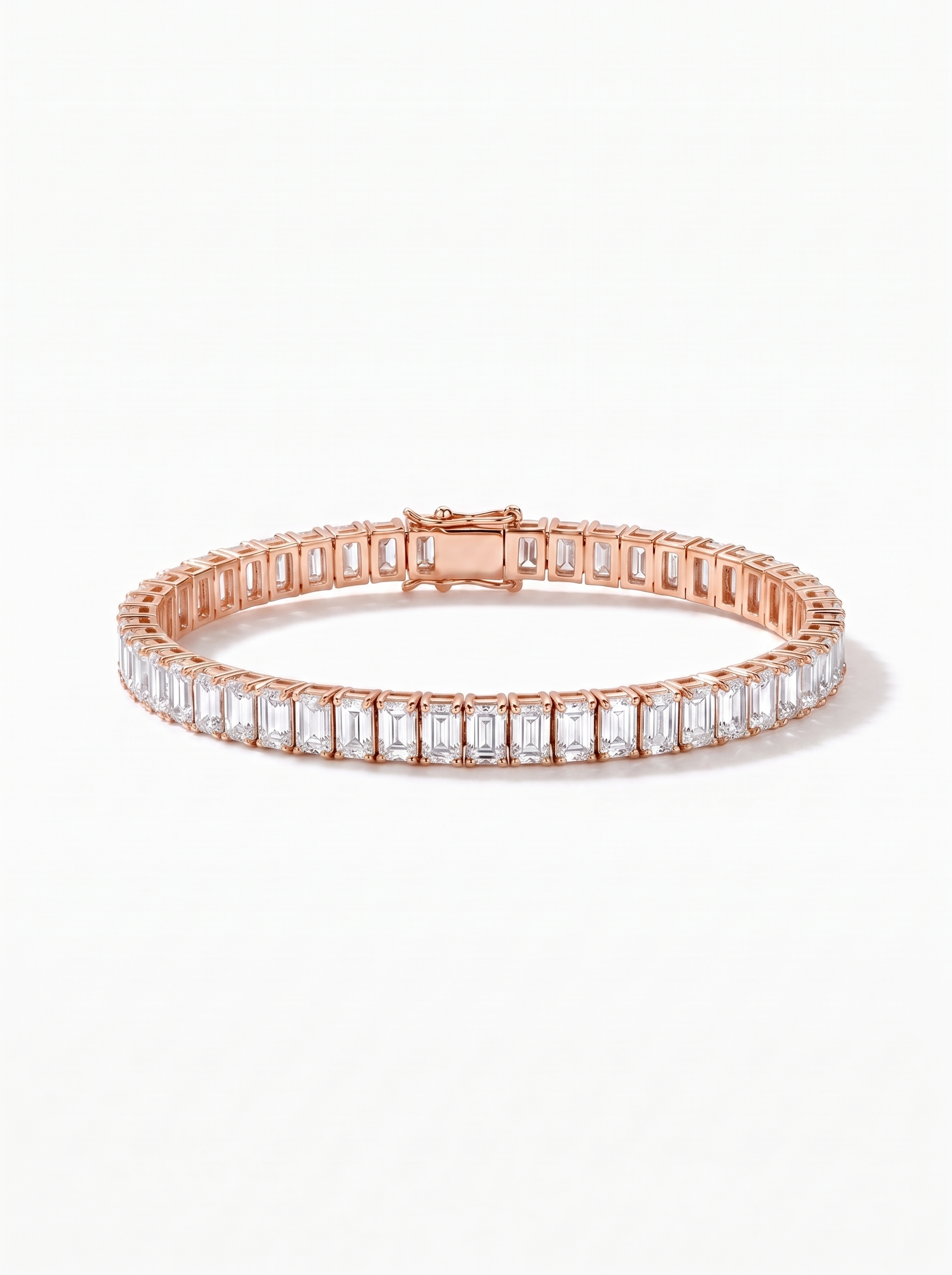 Gold Baguette Tennis Bracelet