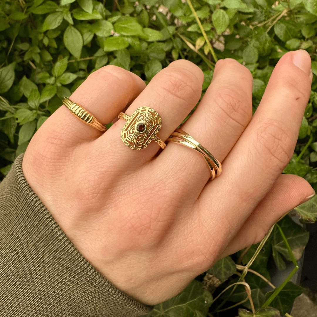 Ribbed Band Ring